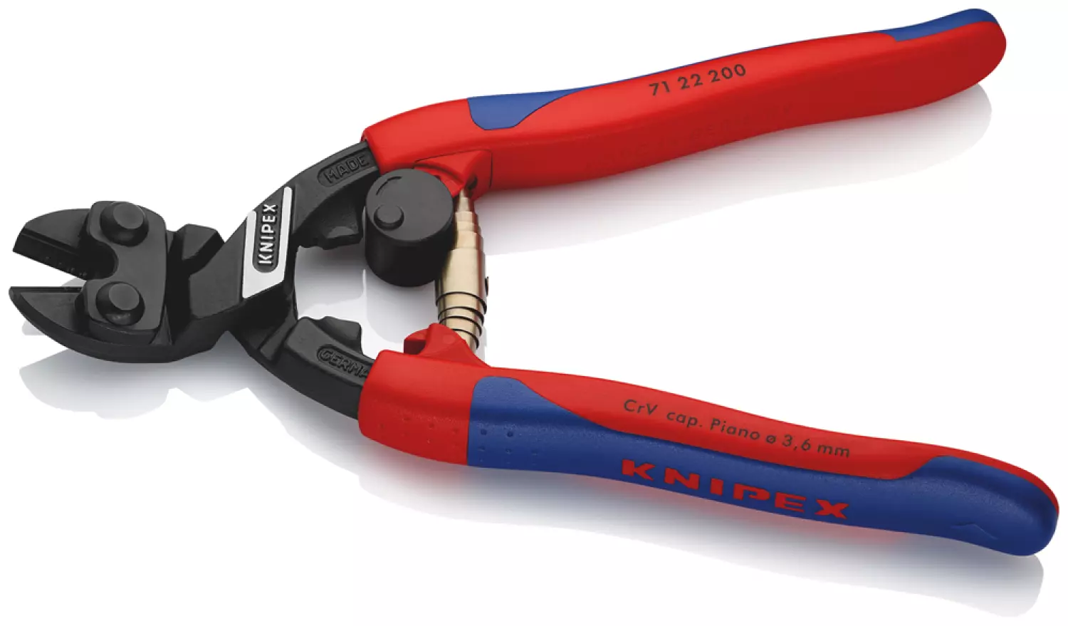 Knipex 7122200 CoBolt Boutensnijder - Compact - Gebogen - 200mm thumbnail 2