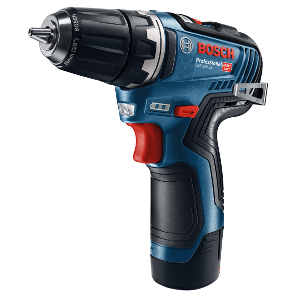 Bosch GSR 12V-35 12V Li-Ion Accu Schroefboormachine Set (2x 3.0Ah) In L-Boxx - Detailed view of the product
