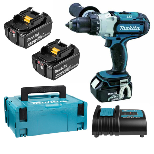 Makita DDF451RMJ 18V Li-Ion Accu Boor-/schroefmachine Set (2x 4.0Ah Accu) In Mbox