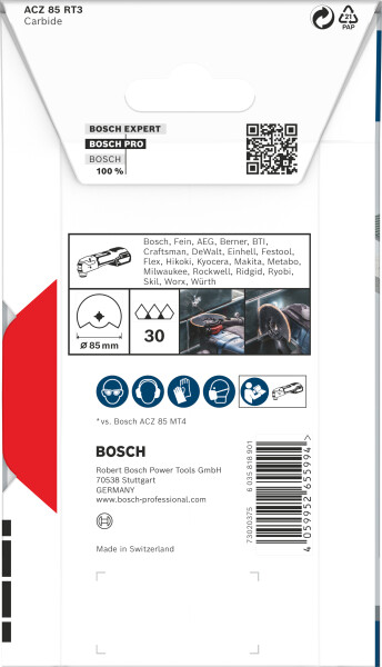 Bosch 2608669120 PRO / ACZ 85 RT3 Segmentzaagblad - 85mm - Detailed view of the product