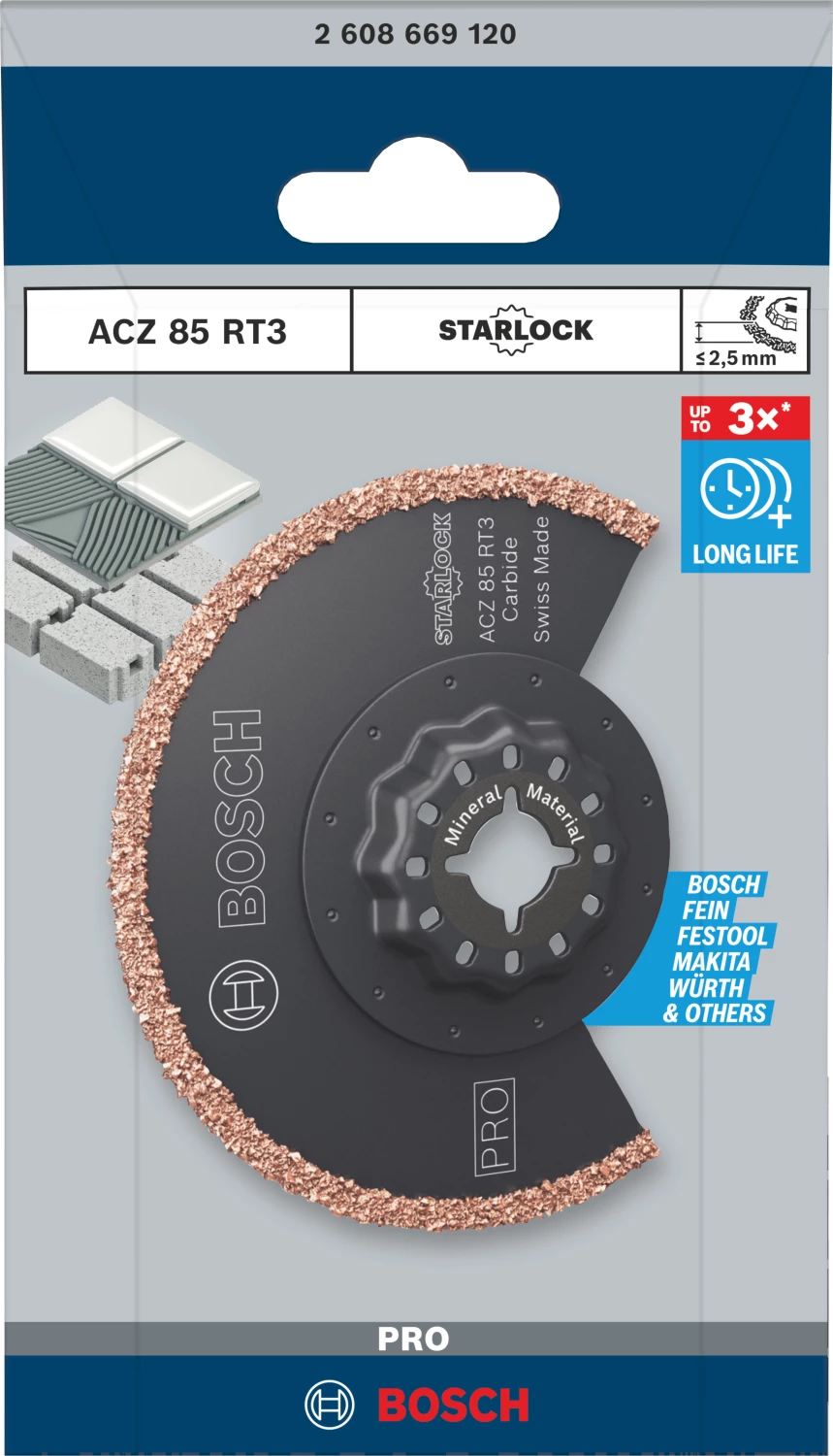 Bosch 2608669120 PRO / ACZ 85 RT3 Segmentzaagblad - 85mm thumbnail 2