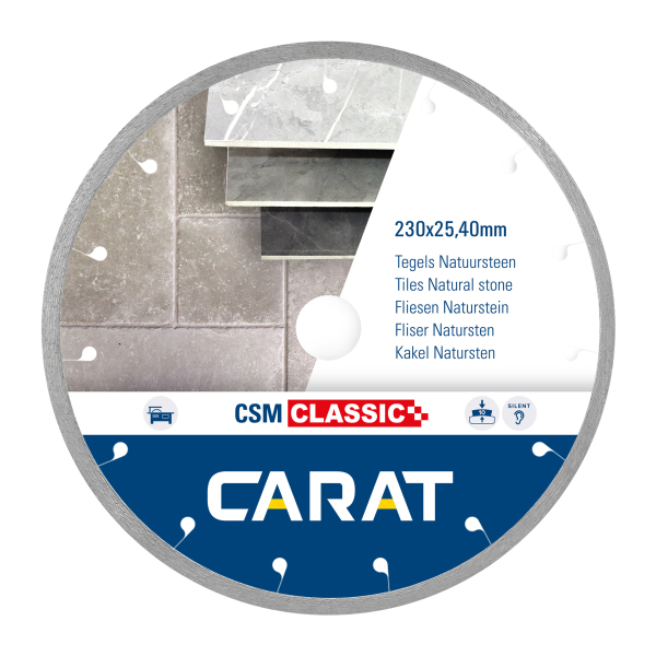 Carat CSMC250400 Diamantzaagblad Voor Natzagen - 250 X 25,4mm - Tegels / Steen
