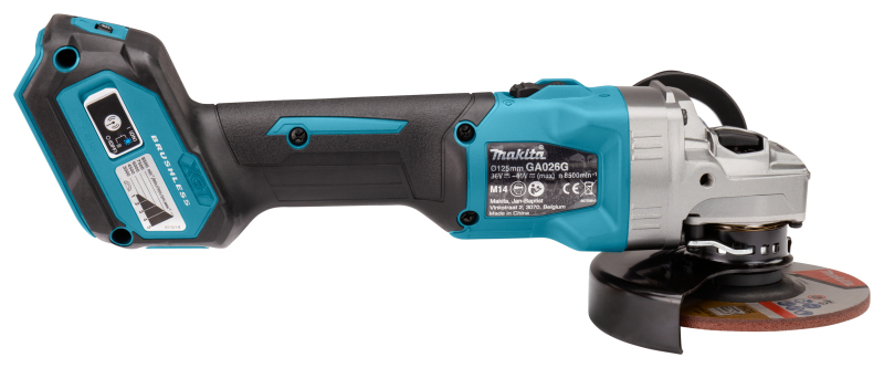 Makita GA026GZ XGT 40V Max Li-ion Accu Haakse Slijper Body - 125mm - Detailed view of the product