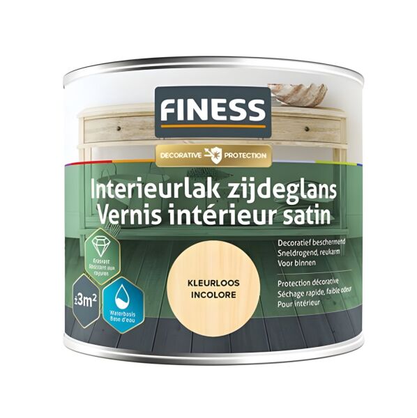 finess interieurlak zijdeglans white wash 0.25 ltr