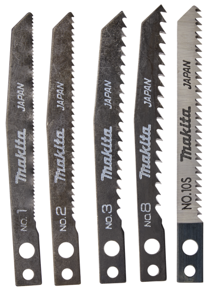 Makita A-86882 5 Delige Decoupeerzaagbladen Set - Hout / Metaal / Kunststof - Detailed view of the product