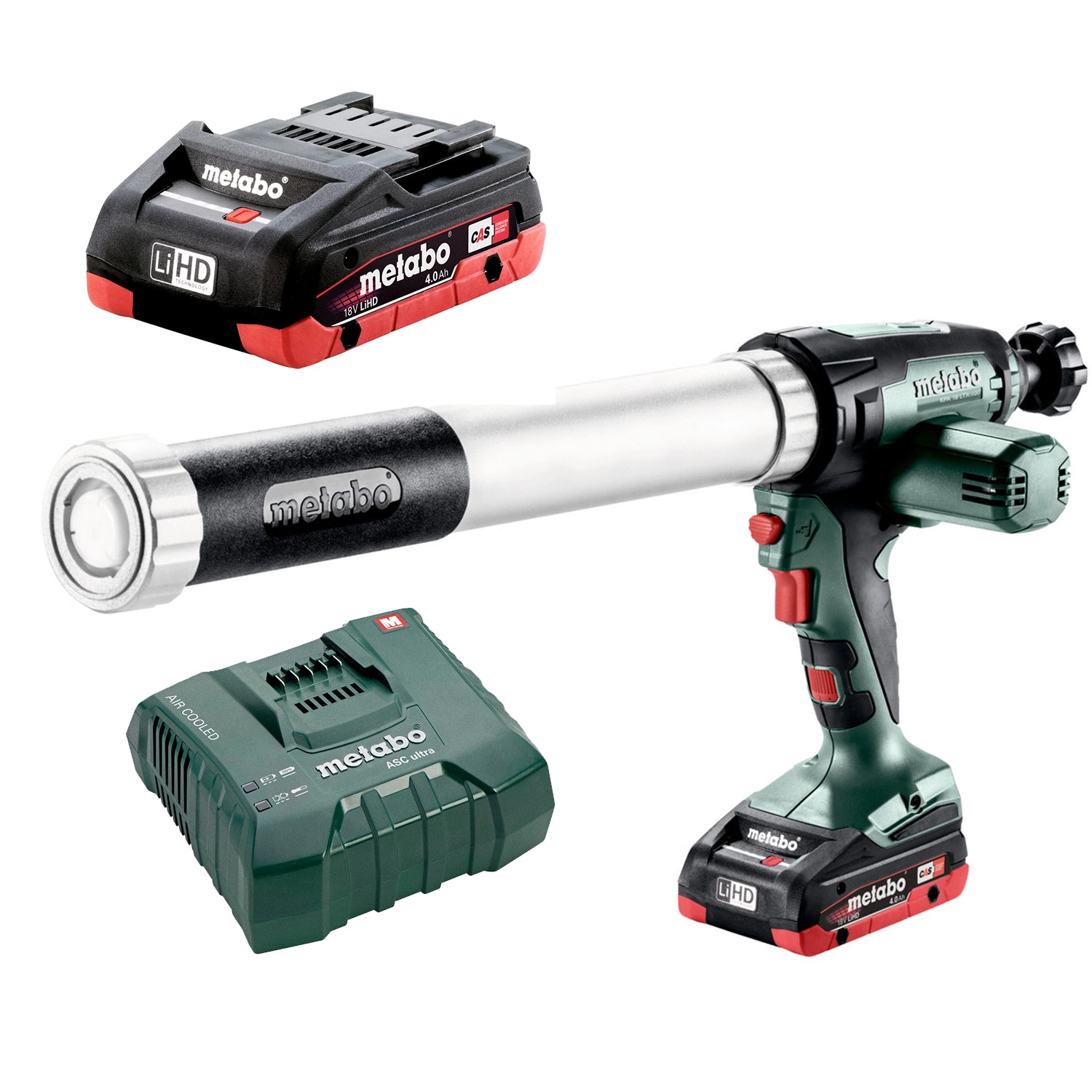 Metabo KPA 18 LTX 600 18V LiHD Accu Kitspuit Set (1x 4.0Ah Accu) - 600mm