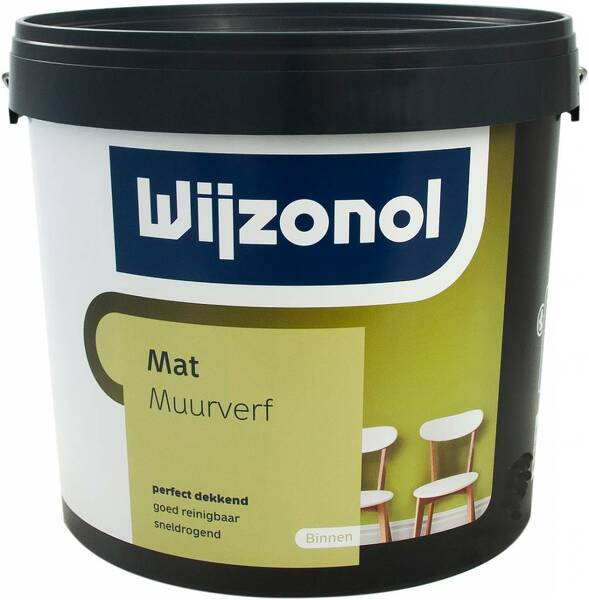 wijzonol muurverf mat donkere kleur 5 ltr