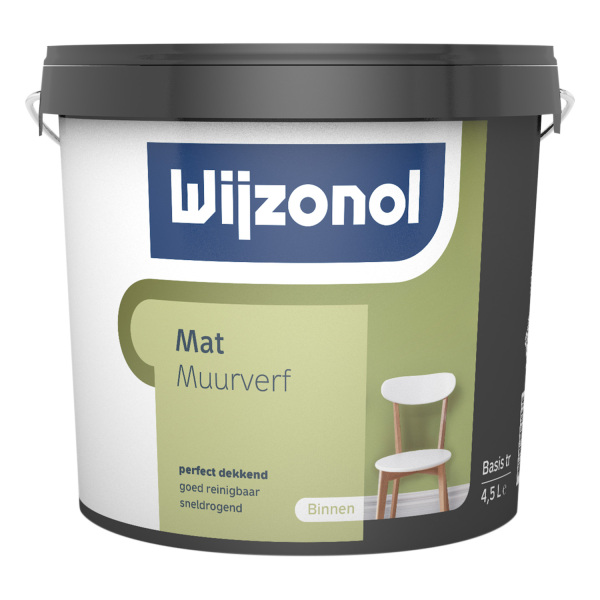 wijzonol muurverf mat donkere kleur 5 ltr