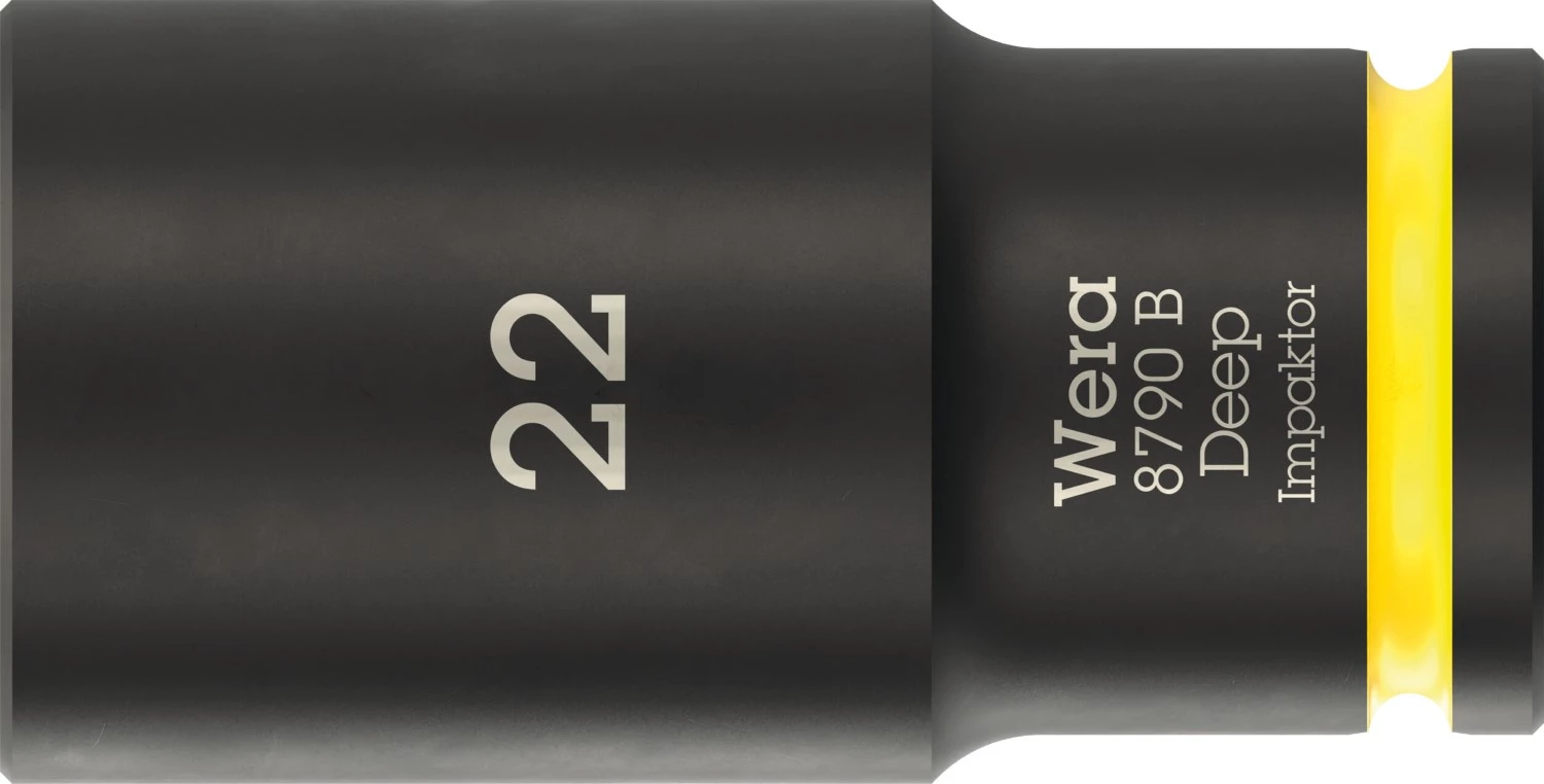 Wera 05005562001 8790 B Impaktor Deep Lange Krachtdop - 3/8"- Zeskant - 22 X 63mm