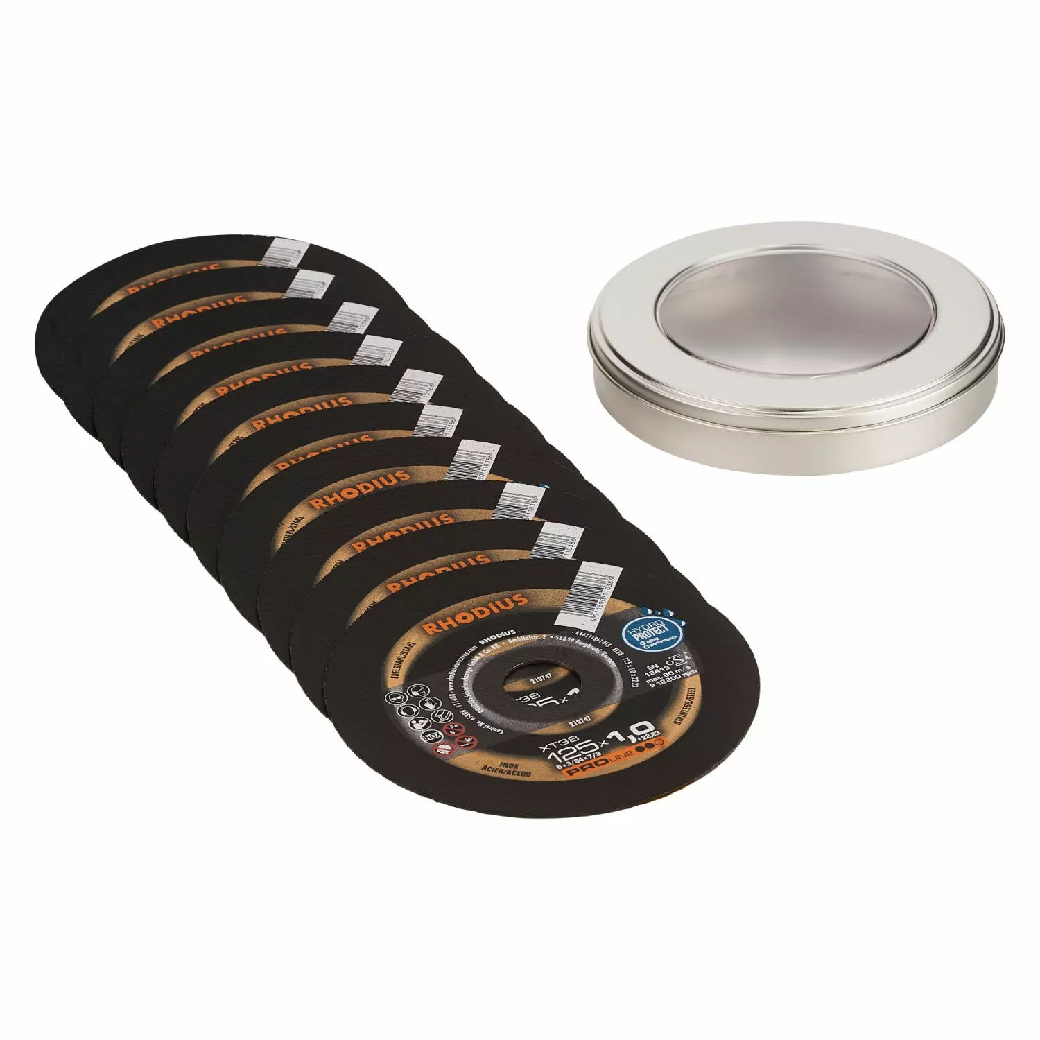 Rhodius 210747 XT38 Pack PROline Ll Doorslijpschijf Extra Dun 125x1,0x22,23 (10 St)