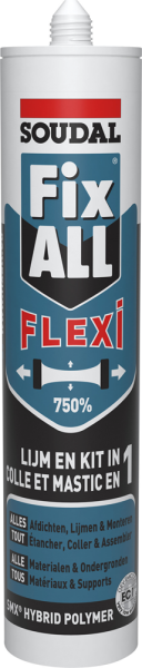 Soudal Fix All - Flexi Universele Voeg- En Lijmkit - Zwart - 290ml