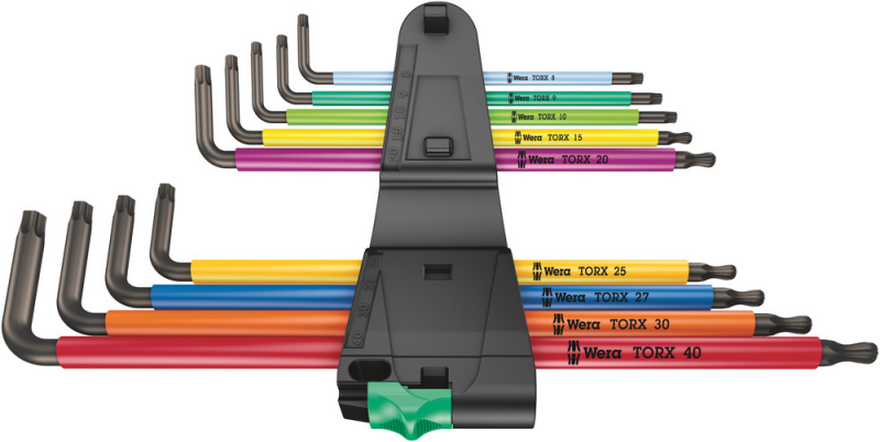 Wera 05024480001 967/9 TX XL Multicolour 1 9-delige Inbussleutelset - Lang - Torx - Detailed view of the product
