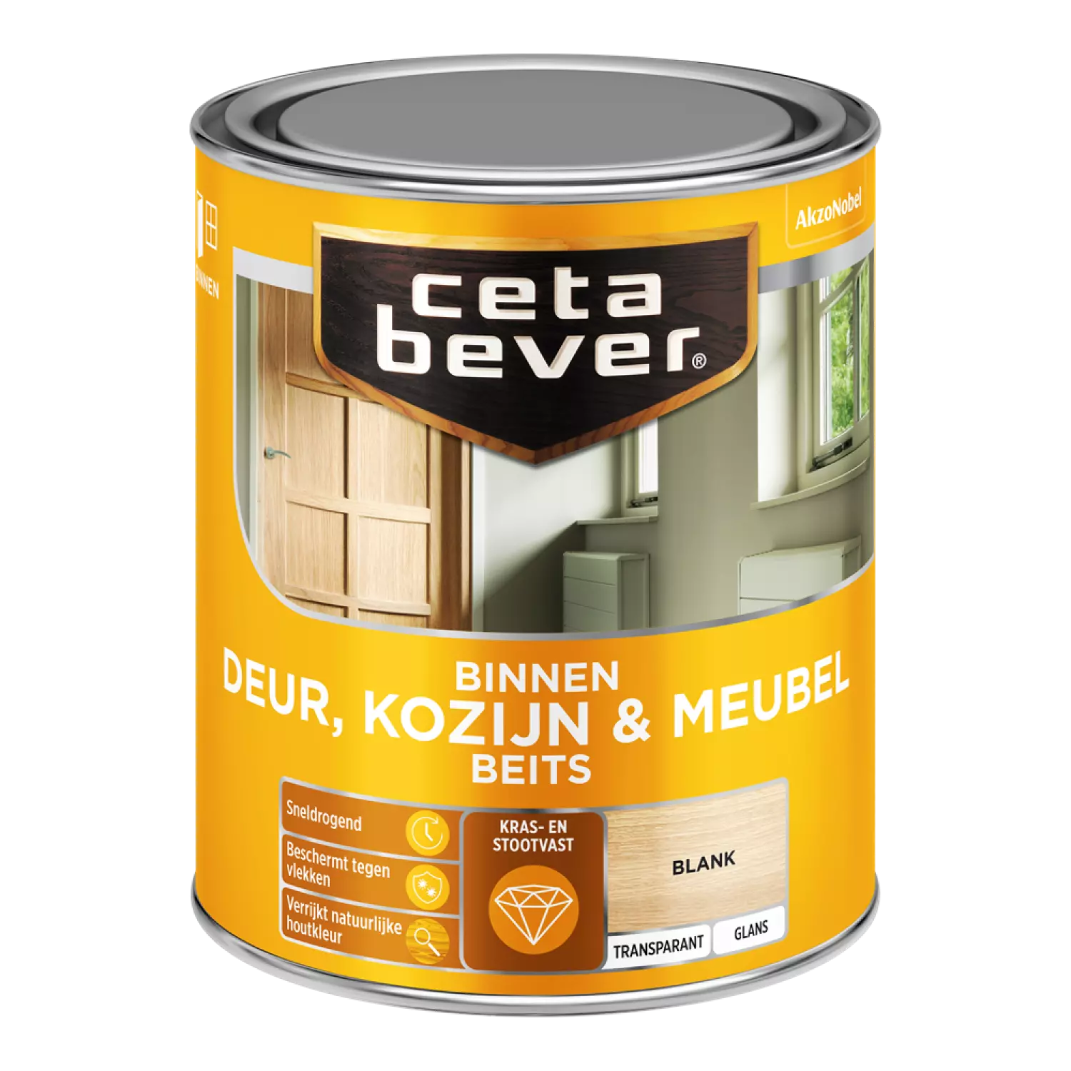 Cetabever Binnenbeits Deuren&Kozijnen Transparant Glans - Blank - 0,75L afbeelding