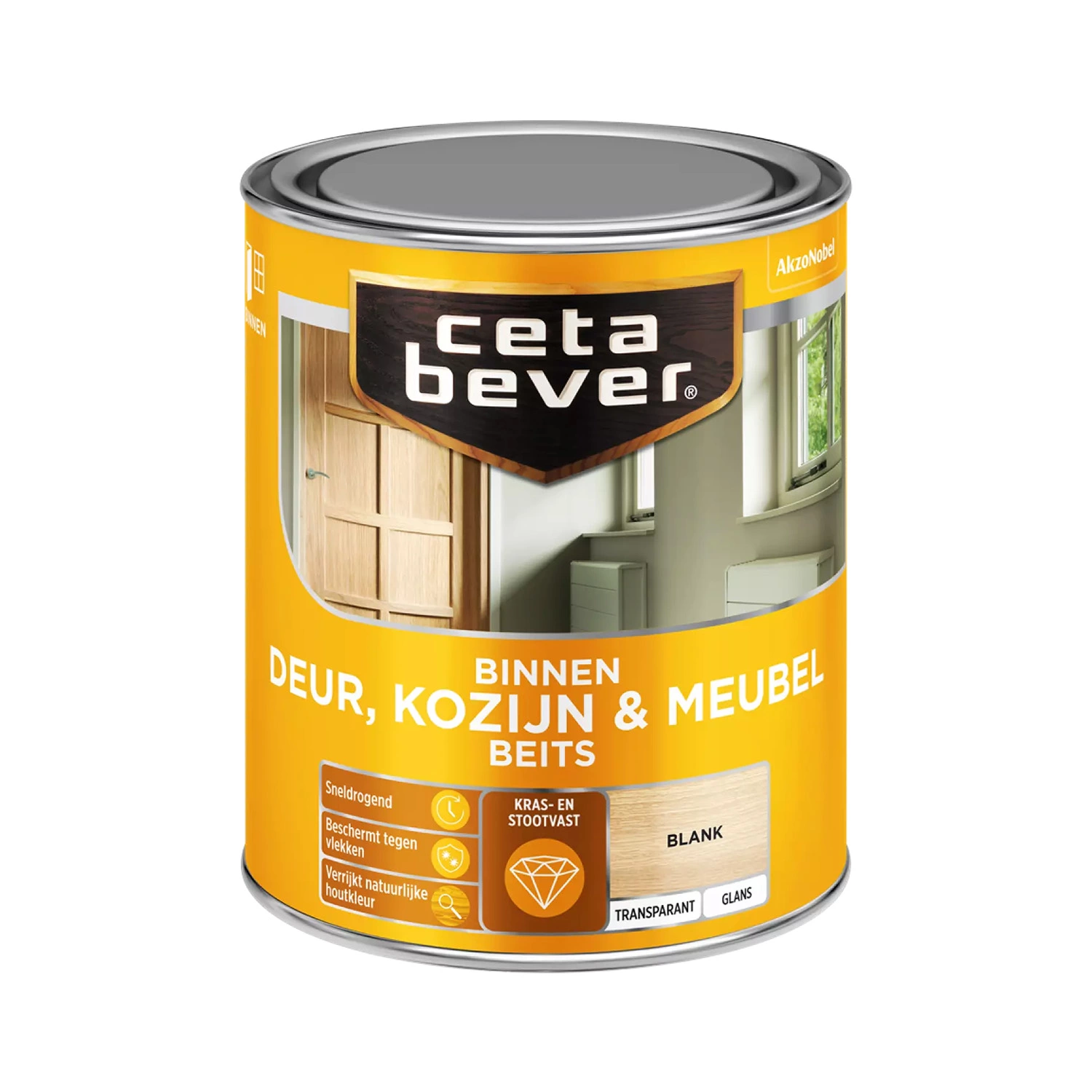 Cetabever Binnenbeits Deuren&Kozijnen Transparant Glans - Blank - 0,75L