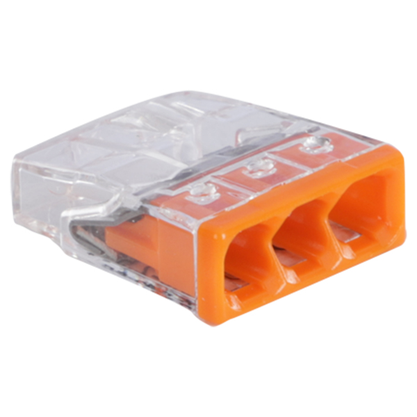 Wago 2273-203 Lasklem 3-polig - Transparant/oranje (30 st)