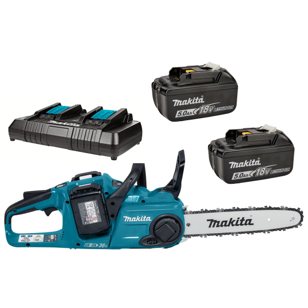 Makita DUC303PT2 LXT 2x18V Li-Ion Accu Kettingzaag Set (2x 5.0Ah) - 30cm