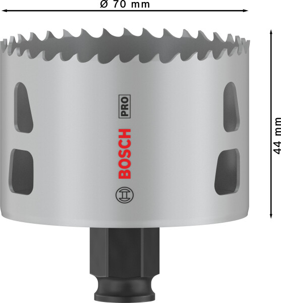 Bosch 2608594400 PRO Multi Material Gatzaag Met Power Change Plus - 70mm - Detailed view of the product