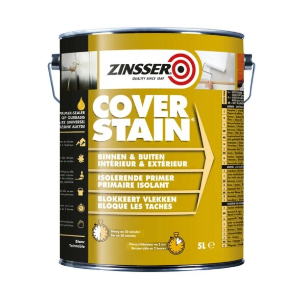 zinsser cover stain ral 7045 telegrijs 1 1 ltr