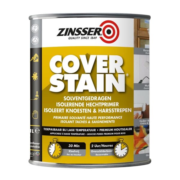 zinsser cover stain ral 7045 telegrijs 1 1 ltr