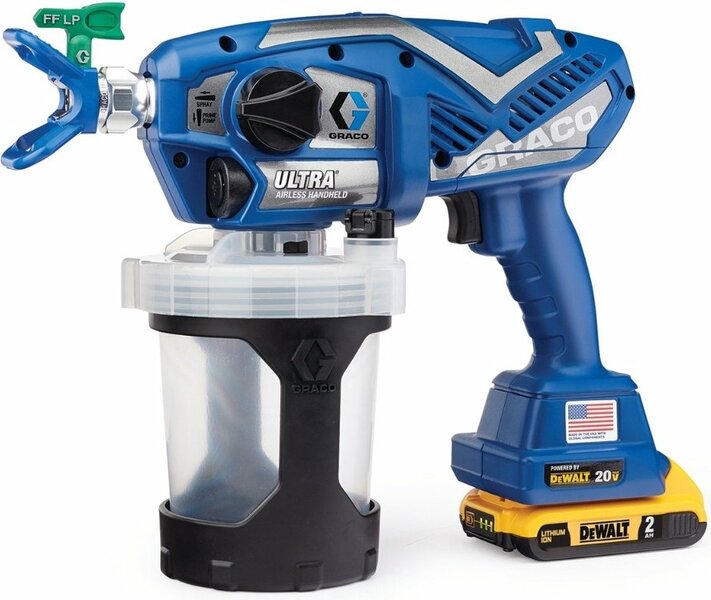 Graco 17M366 Ultra Airless Handheld Snoerloze Verfspuit Incl. 2x 2,0Ah Accu - Detailed view of the product