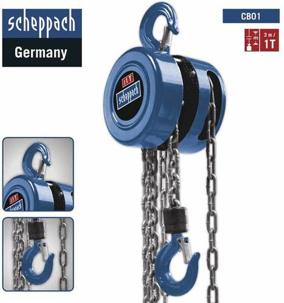 Scheppach CB01 Katrol Kettingtakel - 1000kg - Detailed view of the product