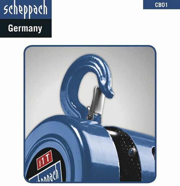 Scheppach CB01 Katrol Kettingtakel - 1000kg - Detailed view of the product