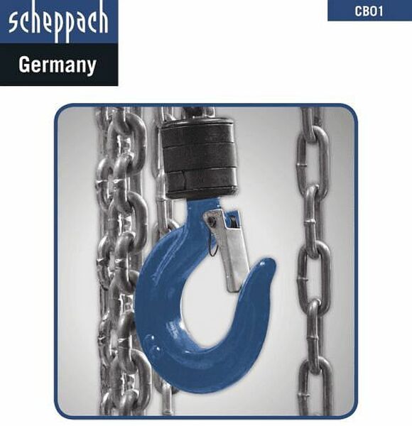 Scheppach CB01 Katrol Kettingtakel - 1000kg - Detailed view of the product