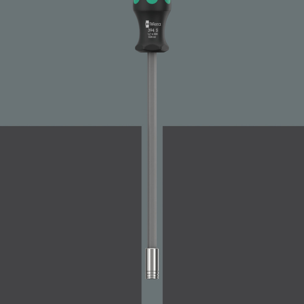 Wera 05136075001 7-delig Kraftform Kompakt 27 XL SHK 1 Handbithouder Met Vaste Kling - 1/4"x300mm - Detailed view of the product
