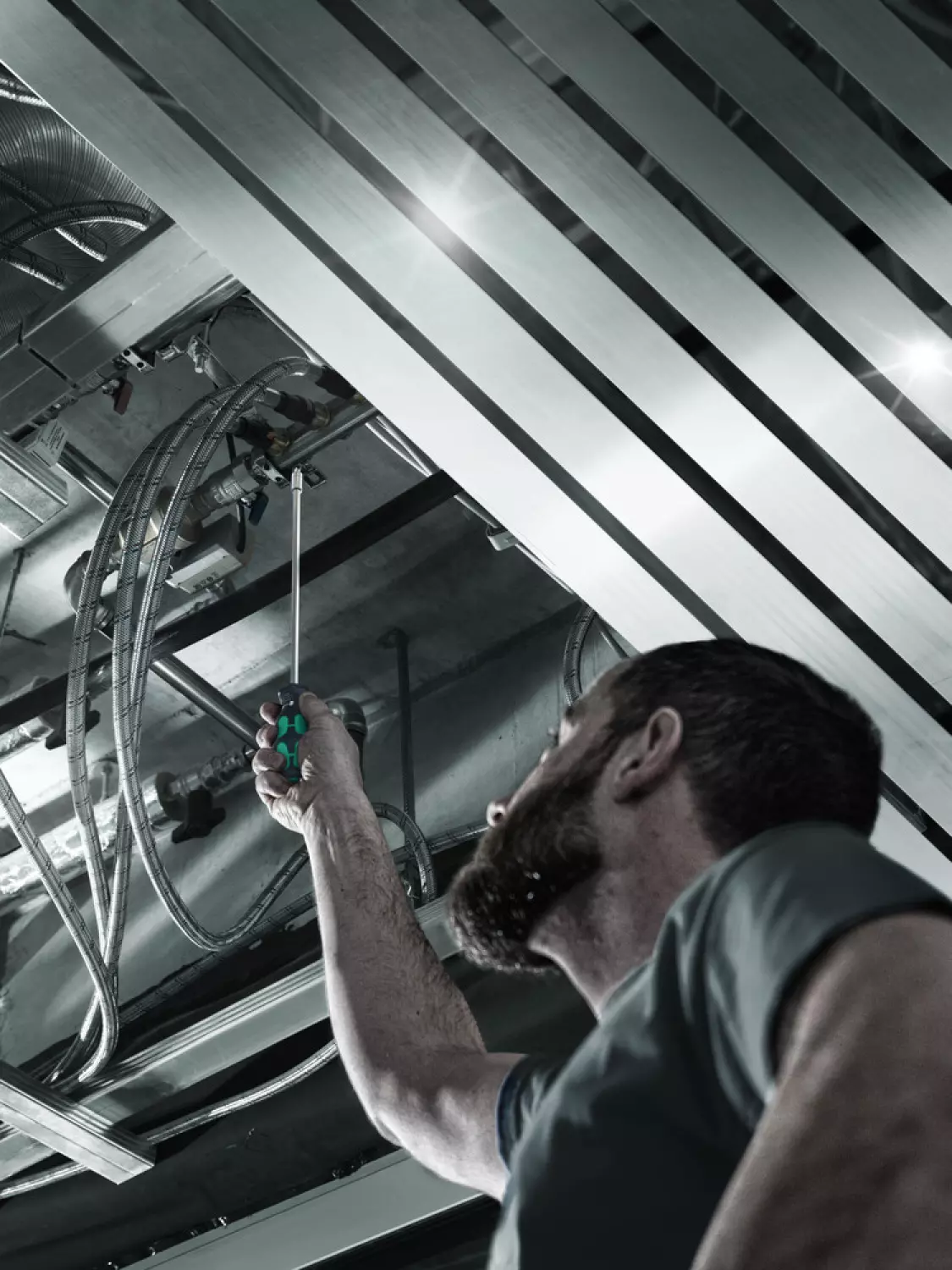 Wera 05136075001 7-delig Kraftform Kompakt 27 XL SHK 1 Handbithouder Met Vaste Kling - 1/4"x300mm thumbnail 2