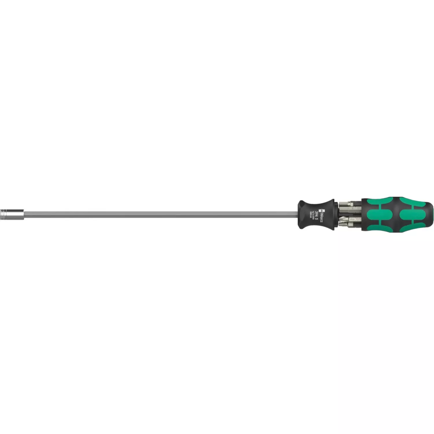 Wera 05136075001 7-delig Kraftform Kompakt 27 XL SHK 1 Handbithouder Met Vaste Kling - 1/4"x300mm