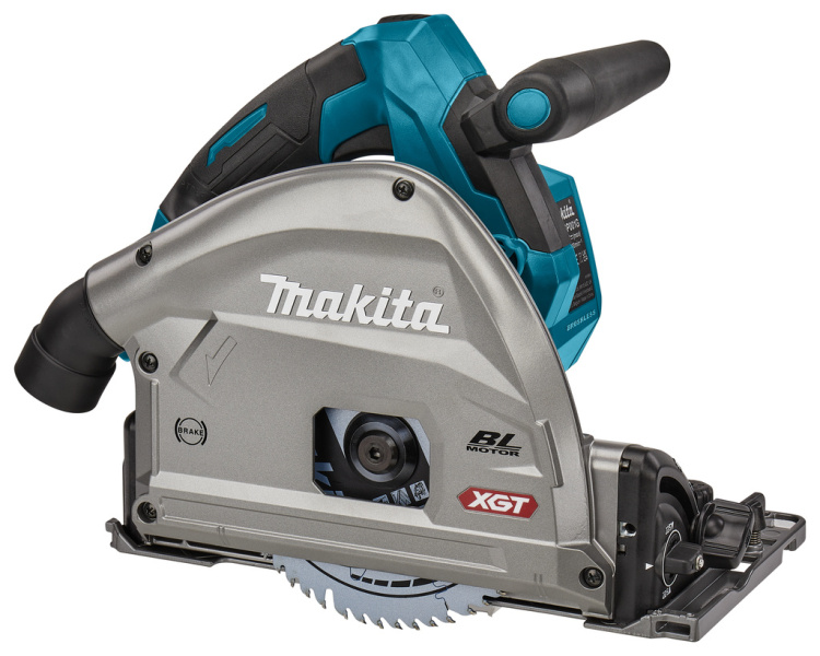 Makita SP001GZ04 XGT 40V Max Li-ion Accu Invalcirkelzaag Body In Mbox - Met Geleiderai 1500mm En AWS Zender In Tas - Detailed view of the product