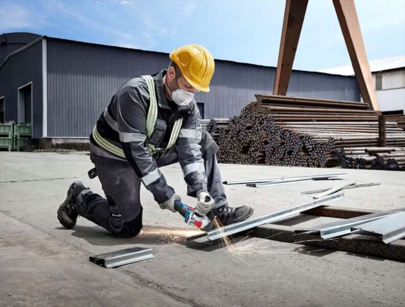 Bosch GWX 18V-8 18V Accu X-LOCK Haakse Slijper Body - 125mm - Detailed view of the product