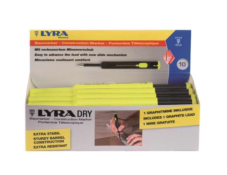 Lyra 4494102 Dry Markeerpotlood - 160mm - Grafiet (1st.) - Detailed view of the product