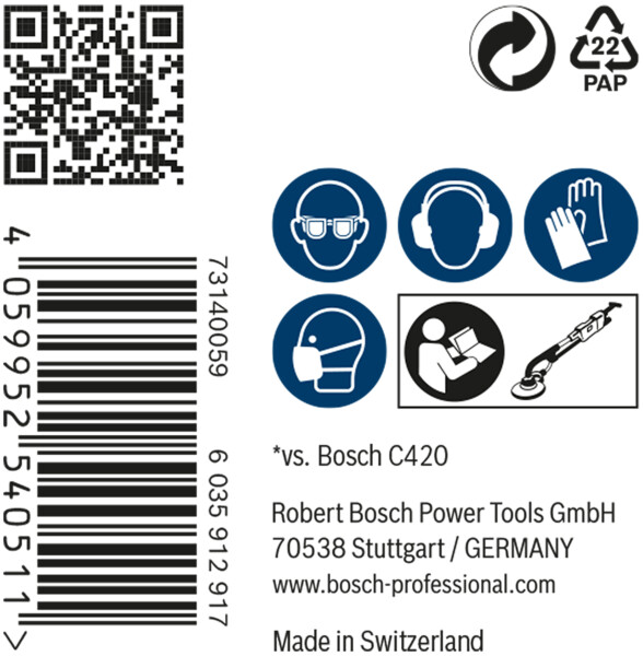 Bosch 2608900713 EXPERT M480 Schuurnet Best For Wood And Paint - 225mm, K240, 25st - Detailed view of the product