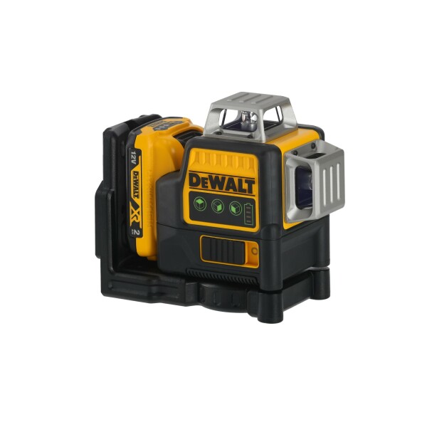 DeWALT DCE089D1GTRID 10.8V Li-Ion Accu Zelfnivellerende Kruislijnlaser Set (1x 2.0Ah Accu) In Koffer - 3 Lijnen - 30m - Groen - Detailed view of the product