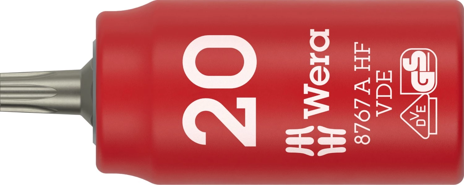 Wera 05005920001 8767 C VDE HF TORX® Zyklop Bitdop Geïsoleerd - 1/4"- TX 20