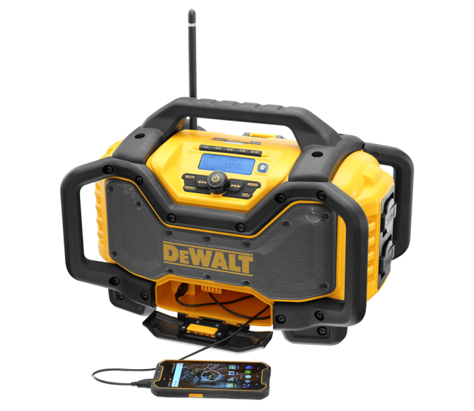 DeWALT DCR027-QW 18V Li-ion XR Accu DAB+ Bouwradio Met Oplaadfunctie - Werkt Op Netstroom&Accu - Detailed view of the product