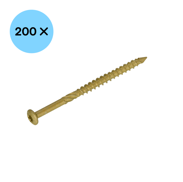 Dynaplus 0284.08.25901 Gevelschroef - Outdoor - TX15 - 4.0 X 50/28mm (200st) - Detailed view of the product