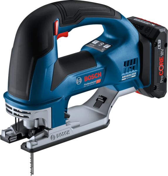 Bosch GST 18V-155 BC 18V Li-ion Accu Decoupeerzaag Set (2x 4.0Ah) In L-Boxx - 3800 Tpm - Detailed view of the product