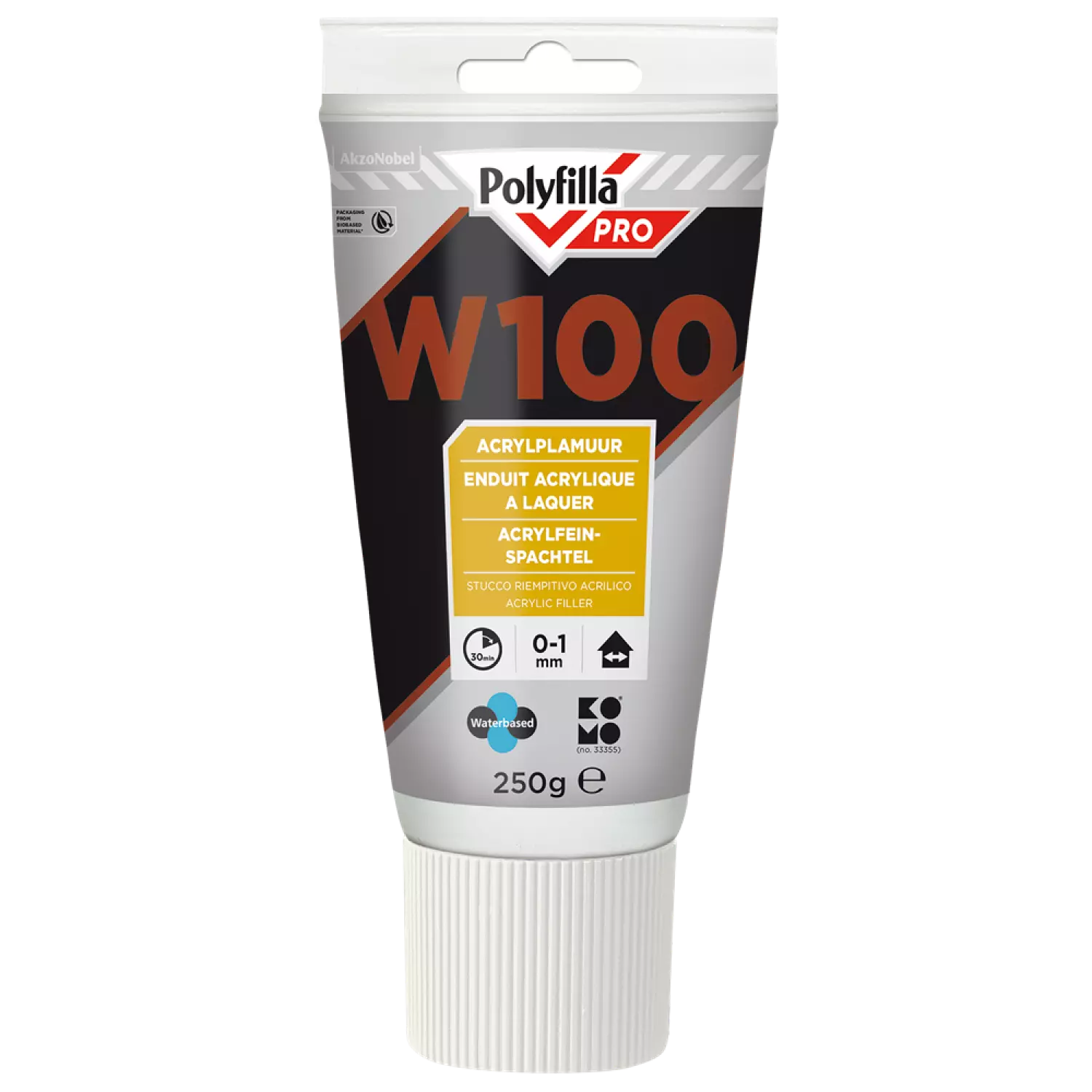 Polyfilla W100 Watergedragen Plamuur - 250gr