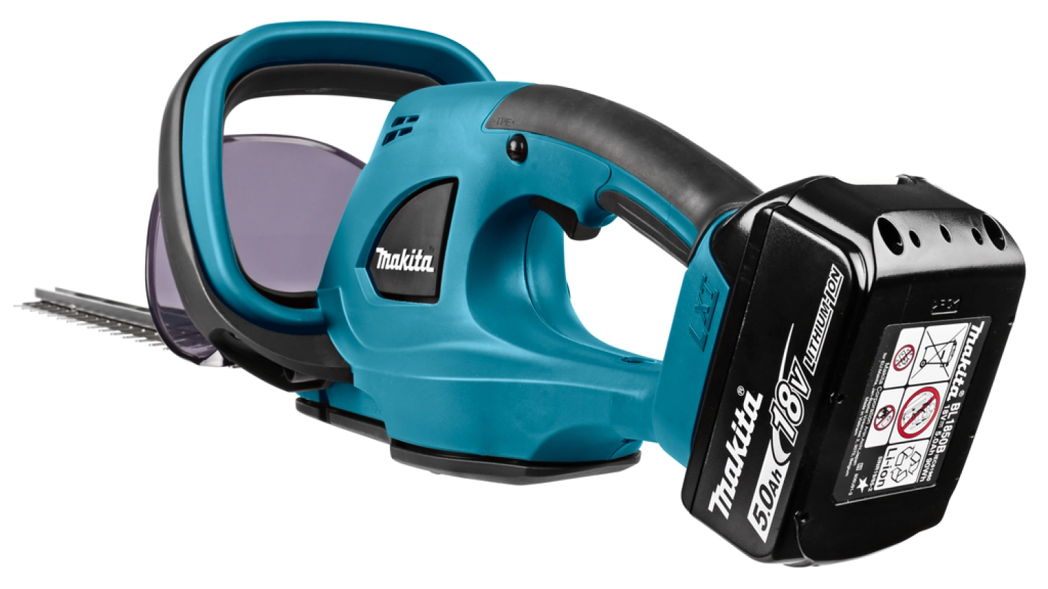 Makita DUH523RT 18V Li-Ion Accu Heggenschaar Set (1x 5,0Ah Accu) - 520mm - Tuingereedschap Voor Het Snoeien Van Een Heg Met Lagere Geluidsproductie thumbnail 4