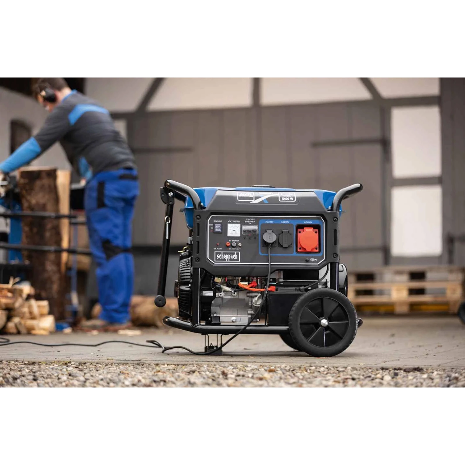 Scheppach SG7100x Stroomgenerator Benzine - 5000W thumbnail 3