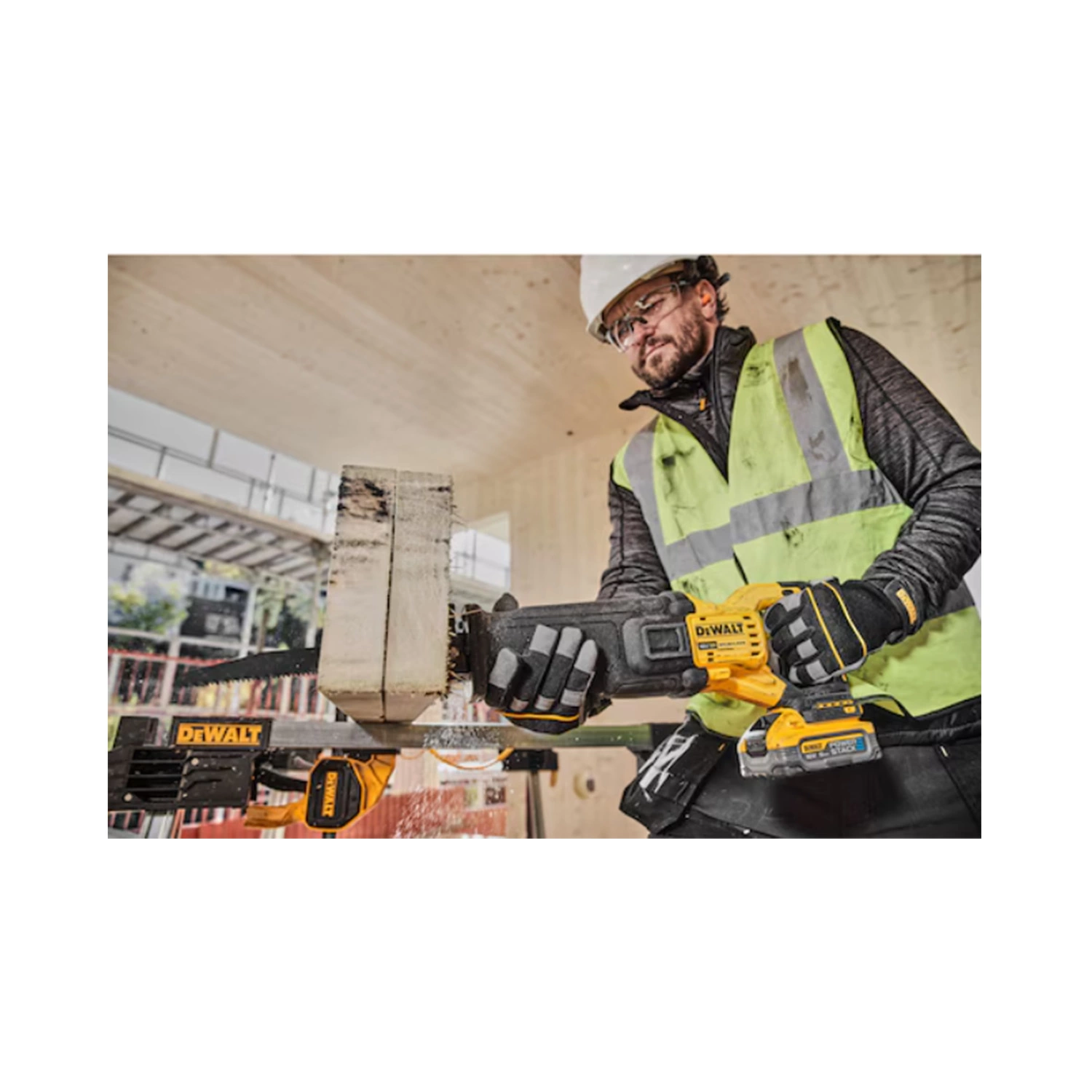 DeWALT DCS386H2T 18V Li-ion Accu Reciprozaag Set (2x 5.0Ah Accu) In TSTAK thumbnail 3