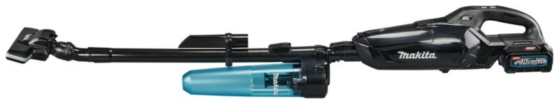 Makita CL002GD214 40V Max Li-Ion Accu Steelstofzuiger Set (2x 2,5Ah) - Zwart - Detailed view of the product