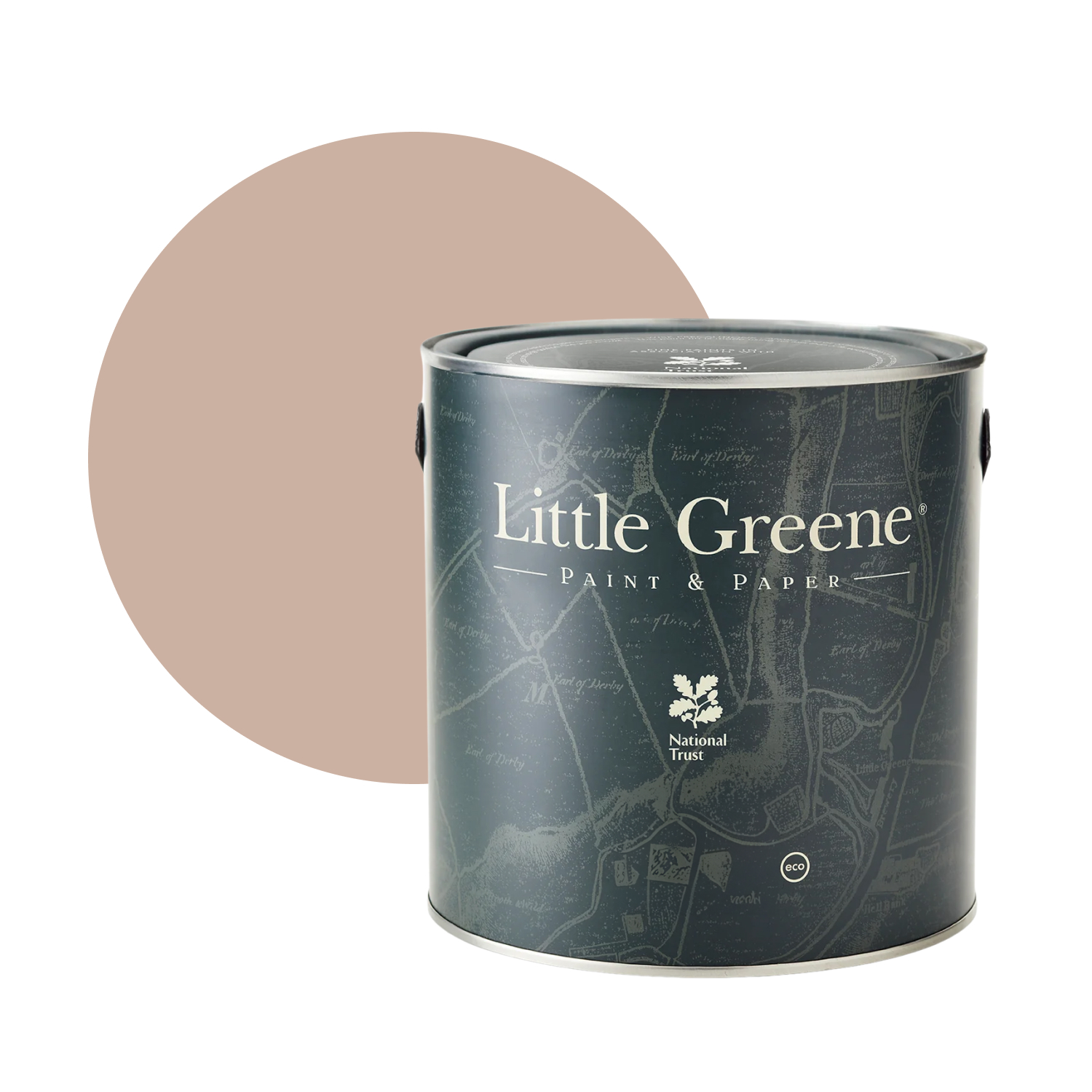 Little Greene Intelligent Matt Emulsion - China Clay Dark No. 178 - 1L