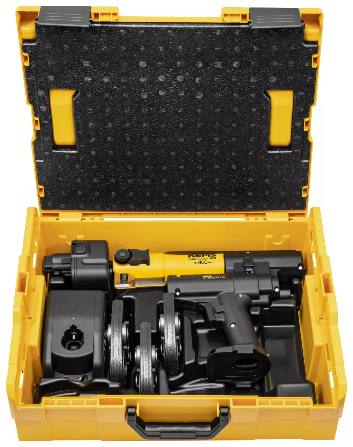 REMS Mini-Press 14V ACC Set M 15+22+28 L-Boxx