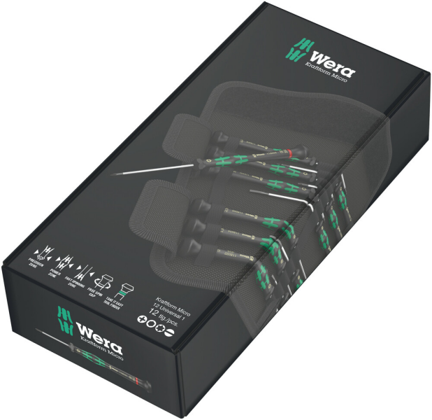 Wera 05073675001 12 Delige Micro Schroevendraaierset - PH/TX/S/I - Detailed view of the product