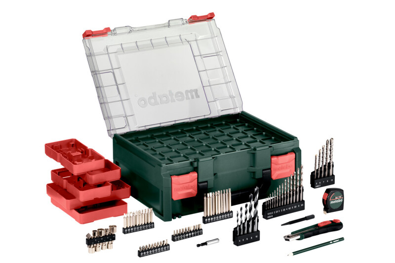 Metabo SB 18 Set Mobile Workshop 18V Li-ion Accu Klopboor-/schroefmachine Set (2x 2.0Ah Accu) In Koffer Incl. 78-Delige Accessoiresset - Detailed view of the product