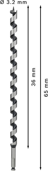 Bosch 2608597646 Slangenboor - Zeskantopname - 20 X 360 X 450mm - Detailed view of the product