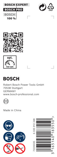 Bosch 2608597646 Slangenboor - Zeskantopname - 20 X 360 X 450mm - Detailed view of the product